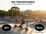 ALPHA Edge Electric Scooter Kids/Teens, 16km/h Max, Adjustable Height, UL Certified, AU Compliant, V219-TRNESCAL2BKA
