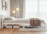 Artiss Bed Frame Queen Size Wooden White SOFIE WBED-D-001Q-WH-AB