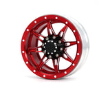 4Pcs/Set 1.9 Inch Wheel Rim Metal Parts for 1/10 Remote Crawl Car Red V1263-JX-1251