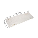 Clear Acrylic Computer Keyboard Stand for Desk with Elevated Airflow Ventilation and Modern Style V1366-AZ2-W-20234