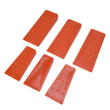 6pcs Chainsaw Wedges Increasing Friction Red Durable Plastic Tree Cutting Supplies for Woodworking V1294-YM0523-3111210402511