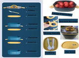 Lunch Box - Bento Box with Cutlery - 3-Layer 2000ml Lunch Box - Insulated Lunch Box for Adults and V1188-MS-313-0746