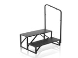 RV, 2-Step RV Stairs, 199.58KGS Load Capacity, Thickened Carbon Steel, With Handrail, Non-Slip V952-FCBTGDKGDKHJ7940CV0