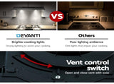 Devanti 900mm Range Hood 90cm Rangehood Stainless Steel RH-D-F49-90-SR