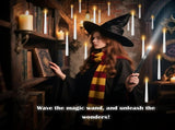Flameless Floating Candles with Wand30 Pcs Magic LED Hanging Taper CandlesFlickering Battery V1107-129-58641