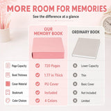 Thickened Color Brick Notebook - A5 720 Hardcover Journal, PU Leather Thick Paper Design for School, V1366-AZ2-W-11661