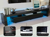 Artiss Entertainment Unit TV Cabinet LED 189cm Black Elo FURNI-L-TV189-BK-AB