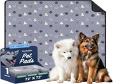 2 Pack Washable Pee Pads for Dogs, Waterproof, Gray Super Absorbent, Waterproof and Non-Slip V1107-136-03776-GRY2