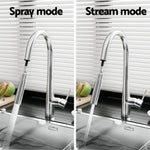 Kitchen Mixer Tap Pull Out Round 2 Mode Sink Basin Faucet Swivel WELS Chrome TAP-A-82H52-SI