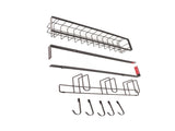 Refrigerator Hanging Shelf Nail Free with Hooks Black Refrigerator Spice Rack for Home Kitchen V1294-YM0626-3118220339511