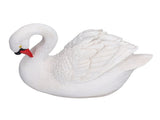 Resin White Swan Figurine Resin White Goose Statue for Outdoor Garden Yard Decoration V1294-YM0715-3111210435811