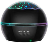 Galaxy Lamp Star Projector with Underwater Effect for Magical Atmosphere, Black V1237-ZY-506-0379