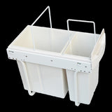 Pull Out Bin Kitchen Double Dual Slide Garbage Rubbish Waste 10L+20L V63-824211