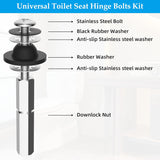 Bidet Attachment for Toilet with 2 PCS Universal Toilet Seat Bolts Kit V1258-DP02-C-835