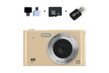 4K HD Camera for Photography and Video Vlogging Camera Camera with 32G Memory Card 16X V1263-JX-6748-2