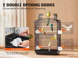 104cm Open Top Large Bird Cage with Stand Hanging Parrot Bird Cage for Parakeets Cockatiels Budgies V767-VVR-ZMSDXNLL18W1NRKCNV0
