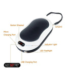 10000mAh Rechargeable Hand Warmer & Power Bank - 2-Sided Heating, Portable USB V1263-JX-6009