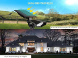 2 PCS Solar Garden Spotlights Outdoor Waterproof 5 LEDs 2-in-1 Solar In-Ground Landscape Spotlights V1294-YM0901-H39236