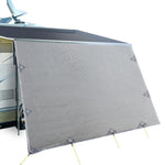 Caravan Privacy Screen Roll Out Awning 3.7X1.95M End Wall Side Sun Shade Grey AWN-CV-B-SS-37