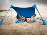 Wallaroo Beach Tent Canopy Sunshade 2m x 2m - Blue BCH-TNT-2X2-BU
