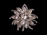 6Pcs Napkin Rings Vintage Delicate Alloy Lotus Flower Table Napkin Buckle for Home-Silver V1263-JX-876