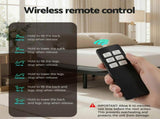Artiss Adjustable Frame Double Size Electric Base Wireless Remote Control Zero Gravity Power EAB-8183-BK-D