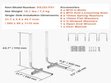 Boat Trailer Guide, 1016mm Adjustable Design Trailer Guide Poles, 2PCS High-Hardness Steel Trailer V952-CTCDGDLX40YC6JV7GV0