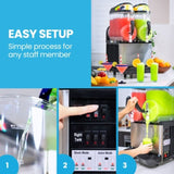 POLYCOOL 24L Double Tank Commercial Slush Machine, Quality Donper Compressor, Frozen Slushy Maker V219-ICESLHPLYA24L