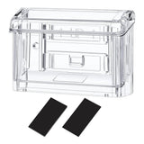 5X Outdoor Business Card Holder Wall Mount Acrylic Business Card Box Included Clear Holder Peel and V1366-AZ2-W-14577