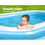 Bestway Kids Pool 262x175x51cm Inflatable Above Ground Swimming Pools 778L BW-POOL-KID-SQ-54006