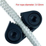 Nylon Cam Cleat, Black, Flared Entry, Lightweight, for Boat, 3Pcs V1369-AZ3-W-16484