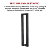 Entrance Door Pull Handle Matte Black 1800mm V63-837601