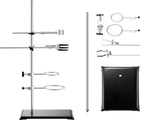 Lab Stand Support, Laboratory Retort Support Stand 2 Sets, Steel Lab Stand 23.6" Rod and 8.3" x 5.3" V952-SYZJJP2JT60C7MCUSV0