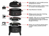 NEW 3in1 Portable Charcoal Vertical Smoker BBQ Roaster Grill Steel Water Steamer V610-SMOBBQ-IMG2477