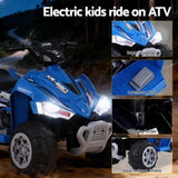 Rigo Kids Ride On Car ATV Quad Motorbike Electric Outdoor Toys 12V Blue RCAR-ATV-XL-BU