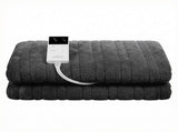 Giselle Electric Throw Rug Double Size 200x180cm Coral Fleece Heated Blanket Grey EB-C-THROW-RUG-200-GY