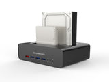 Simplecom SD352 USB 3.0 to Dual SATA Aluminium Docking Station with 3-Port Hub and 1 Port 2.1A USB V28-SD352