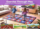 Keezi HDMI Dance Mat 2 Player for Kids & Adults with AR Camera Electronic Dance Pad DMAT-DOUBLE-HDMI-BK