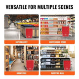 VEVOR Shopping Basket, Set of 12, 24L Durable Plastic Grocery Basket with Handle and Stand, 425 x V952-GXSBSSLGWLHS08MIEV0