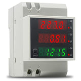 Din Rail Electricity Meter Single Phase Energy Meter Digital Voltmeter Ammeter Ac 80-300V 100A V1188-MS-227-1867