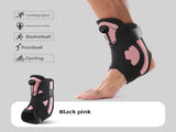 1 Pair Black Pink Adjustable Ankle Brace Compression Support for Running, Sports, and Ankle V888-ELOSUNG21077