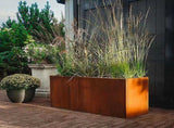 Corten Steel Planter Box 62x40x39cm Outdoor Garden Raised Bed Rust Finish V63-954411