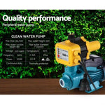 Giantz Peripheral Water Pump Garden Boiler Car Wash Electric Irrigation QB60 Yellow PUMP-QB60-IT-BU-YEL