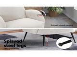 Artiss Armchair Boucle White Hanes UPHO-C-ARM-5101-WH
