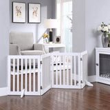 Four Panel Freestanding Dog Gate, White V568-GMW-266-W