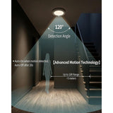 Rechargeable Motion Sensor Ceiling Light with Remote, Magnetic Lights for Ceiling, 3 Colors Dimmable V1366-AZ2-W-11609