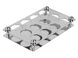 Wine Glass Rack Stemware Wine Glass Holder Glasses Storage Hanger Drying Rack with 12 Holes V1294-YM0901-JY33283
