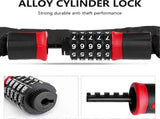 Bike Chain Lock, 5 Digit Combination High Security Bicycle Lock Resettable Heavy Duty Cycling Chain V1308-DSZKI-1197-3