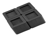 4pcs Set Furniture Leg Risers PP Plastic NOn Slip Riser for Table Desk Bed Sofa Black Color V1294-YM0901-JY05059