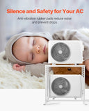 Mini Split Ground Stand, Anti-Vibration Mini Split Stand for 9000-18000 BTU Ductless Air Conditioner V952-KDDMZJSCZJ9022BS6V0